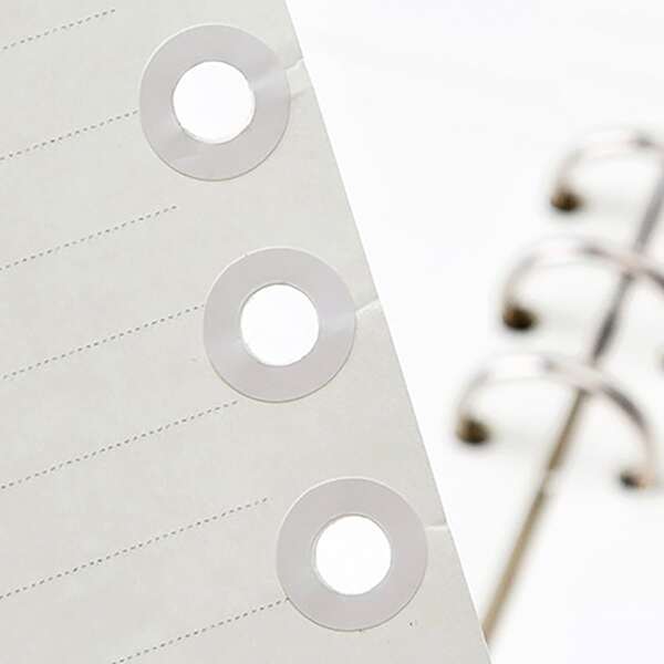

4sheets Loose-leaf Hole Sticker, White