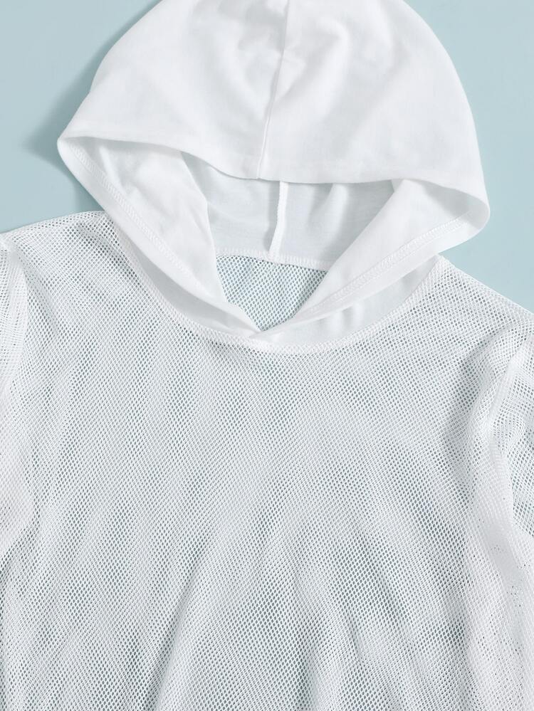 Girls 1pc Cami Top & 1pc Camo Pants & 1pc Mesh Hoodie - Multicolor - View 4