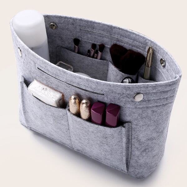 

Double Pocket Front Bag Insert, Grey