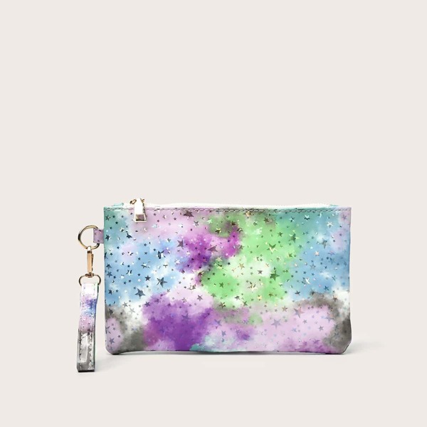 

Tie Dye Clutch Bag, Multicolor