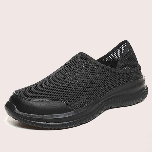 

Men Minimalist Mesh Slip On Sneakers, Black