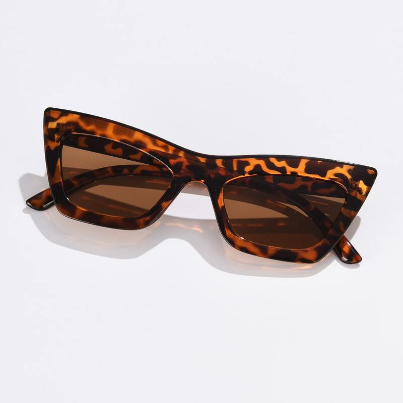 

Cat Eye Leopard Sunglasses, Brown