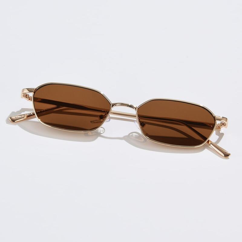 

Metal Frame Sunglasses, Brown