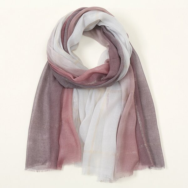 

Raw Hem Ombre Hijab, Multicolor
