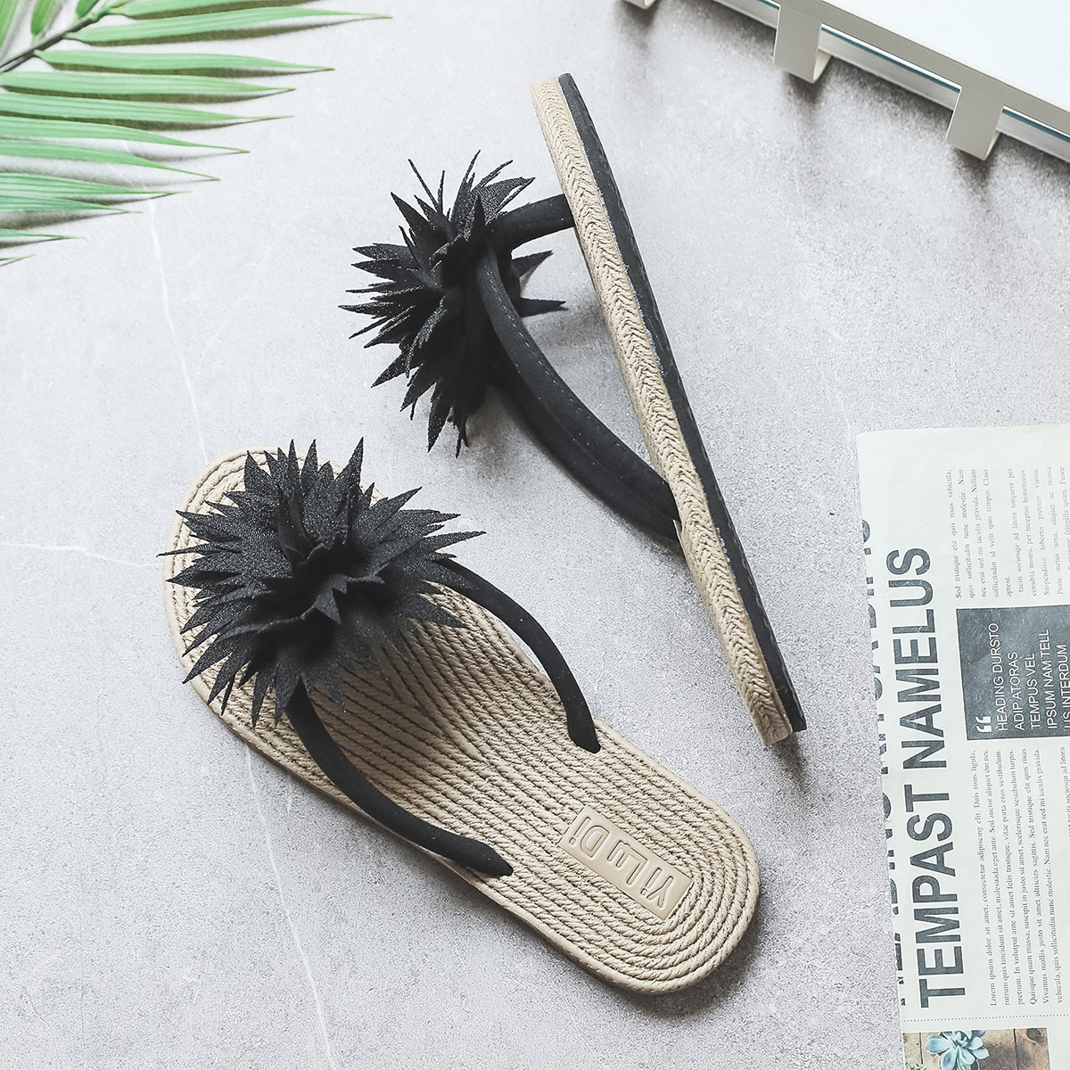 Вьетнамки аппликацией