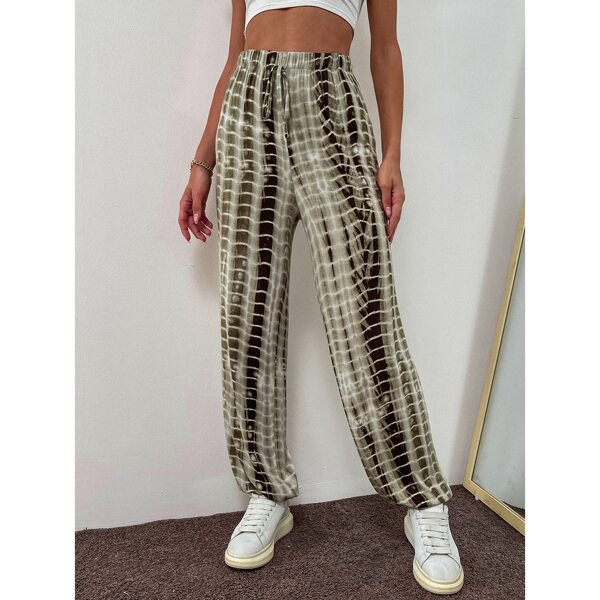 

Tie Dye High Waist Sweatpants, Multicolor
