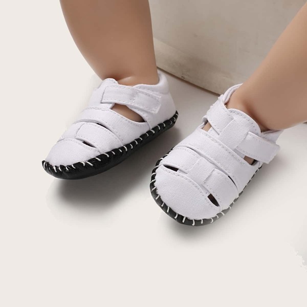 

Baby Boy Cut Out Sandals, White