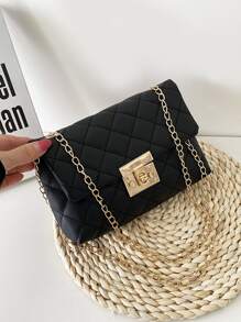 Túi chuỗi khóa xoắn khâu - màu đen - Xem 4