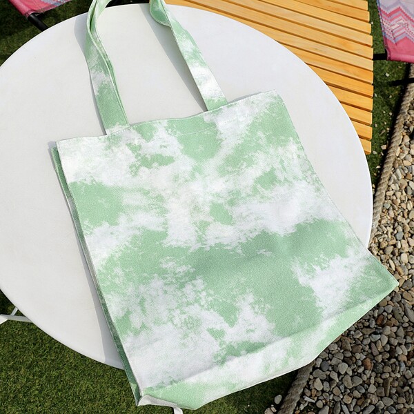 

Tie Dye Shopper Bag, Green