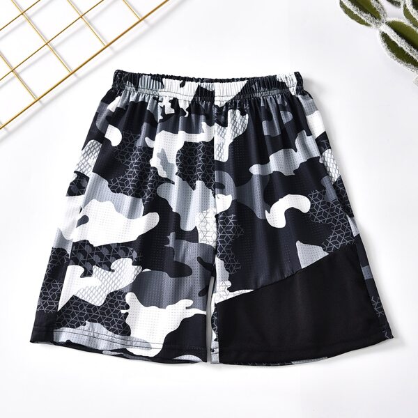 

Boys Camo Track Shorts, Multicolor