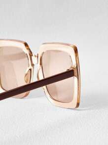 MOTF PREMIUM SQUARE FRAME FASHION GLASSES - Khaki - View 5