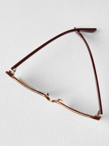 MOTF PREMIUM SQUARE FRAME FASHION GLASSES - Khaki - View 6