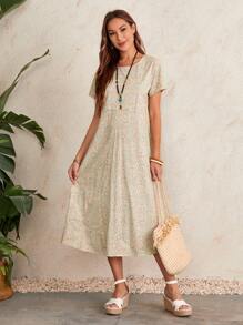 EMERY ROSE Vestido Tipo Túnica Floral - Multicolor - Ver 4