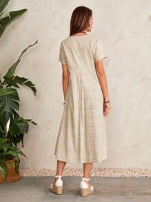 EMERY ROSE Vestido Tipo Túnica Floral - Multicolor - Ver 2