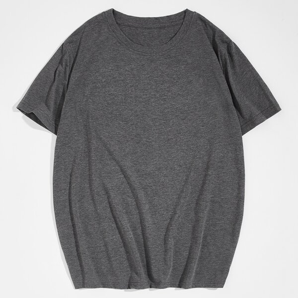 

Men Butterfly And Slogan Graphic Tee, Dark grey