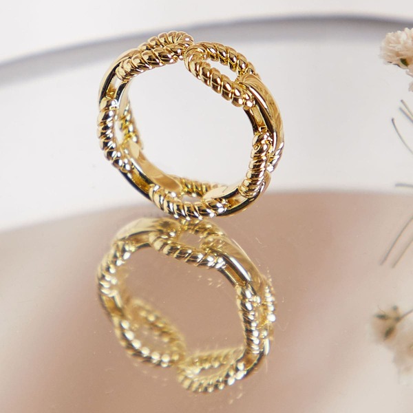 

Chain Design Ring, Gold