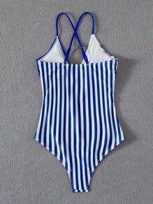 Một mảnh Sọc Boho - Màu xanh lam - Xem 2