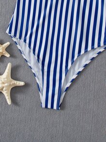 Một mảnh Sọc Boho - Màu xanh lam - Xem 4