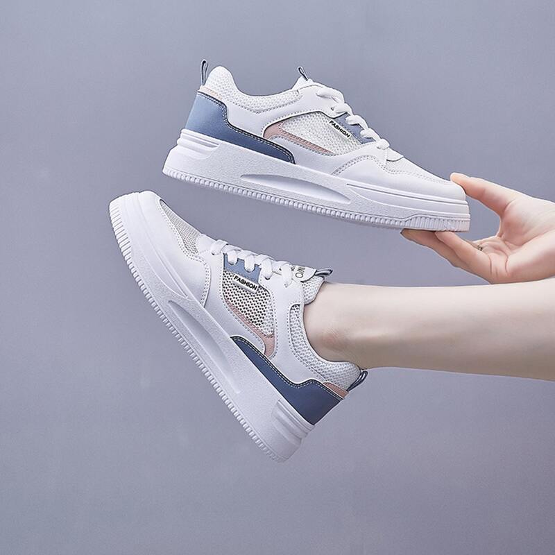

Lace-up Mesh Skate Shoes, White