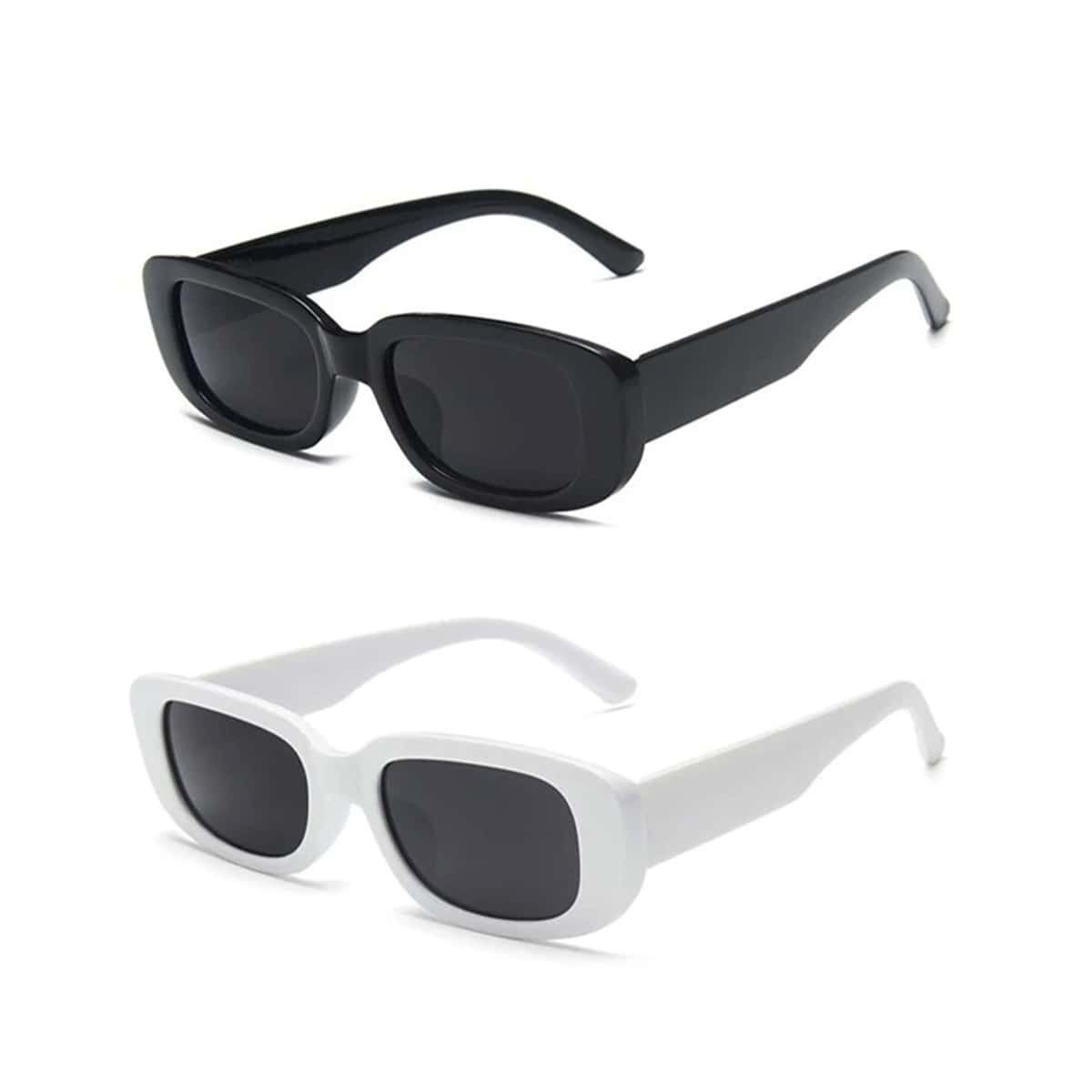 

2pairs Rectangle Frame Sunglasses