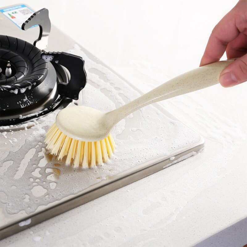 

1pc Kitchen Cleaning Brush, Beige