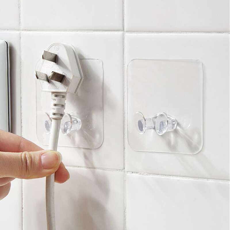 

5pcs Clear Plug Wall Hook