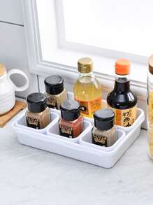 8pcs Solid Storage Box, Plain White Plastic Drawer Divider Box For Home - White - View 5