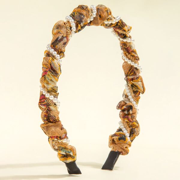 

Faux Pearl Decor Headband, Multicolor
