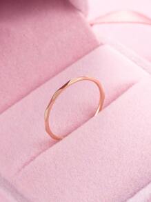 A Japanese And Korean Style Fashion Simple Fine Diamond Women's Stainless Steel Ring Manufacturers Wholesale Suitable For Daily Wear