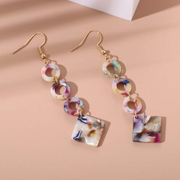 

Link Geometric Drop Earrings, Multicolor