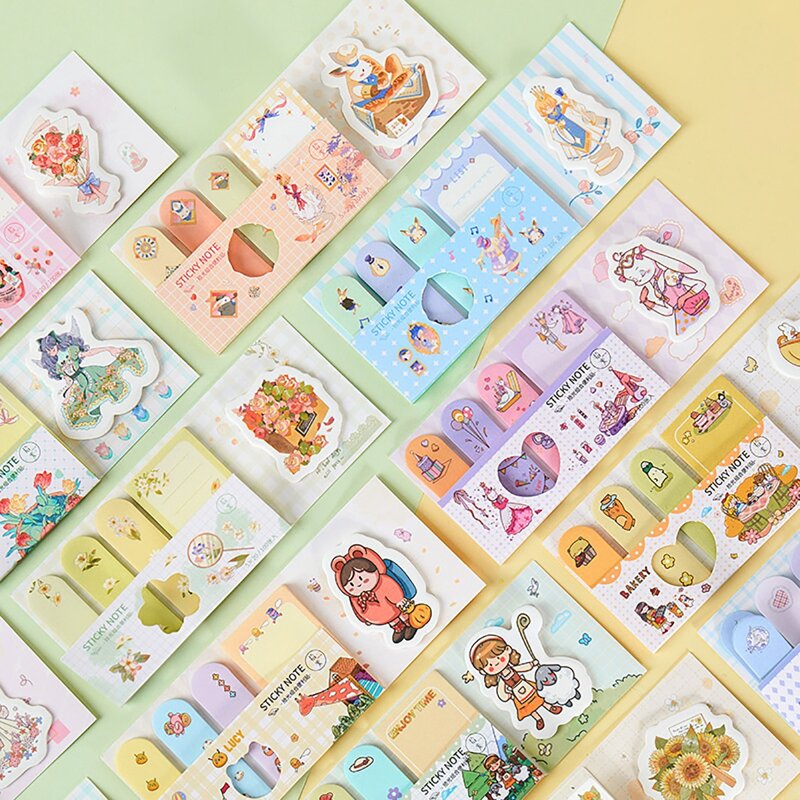 

1pc Cartoon Graphic Random Sticky Note, Multicolor