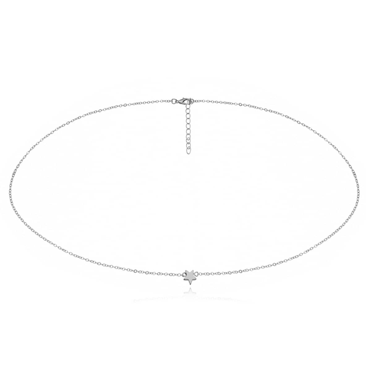 

Star Decor Waist Chain, Silver