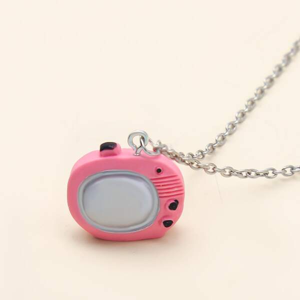 

Television Charm Necklace, Multicolor