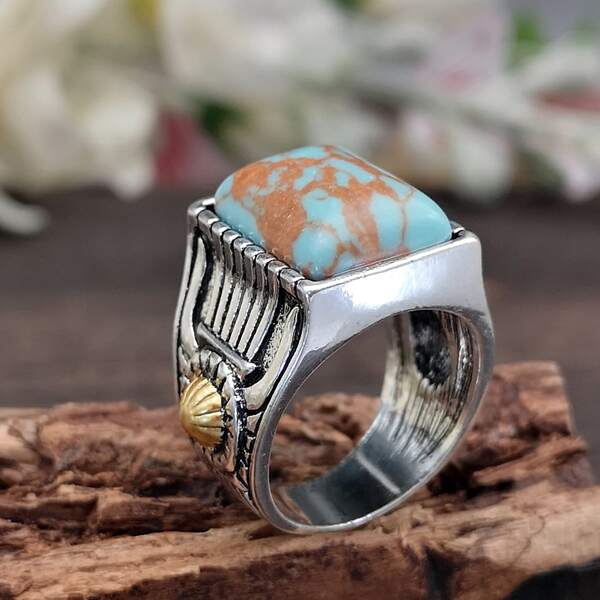 

Textured Metal Ring, Multicolor