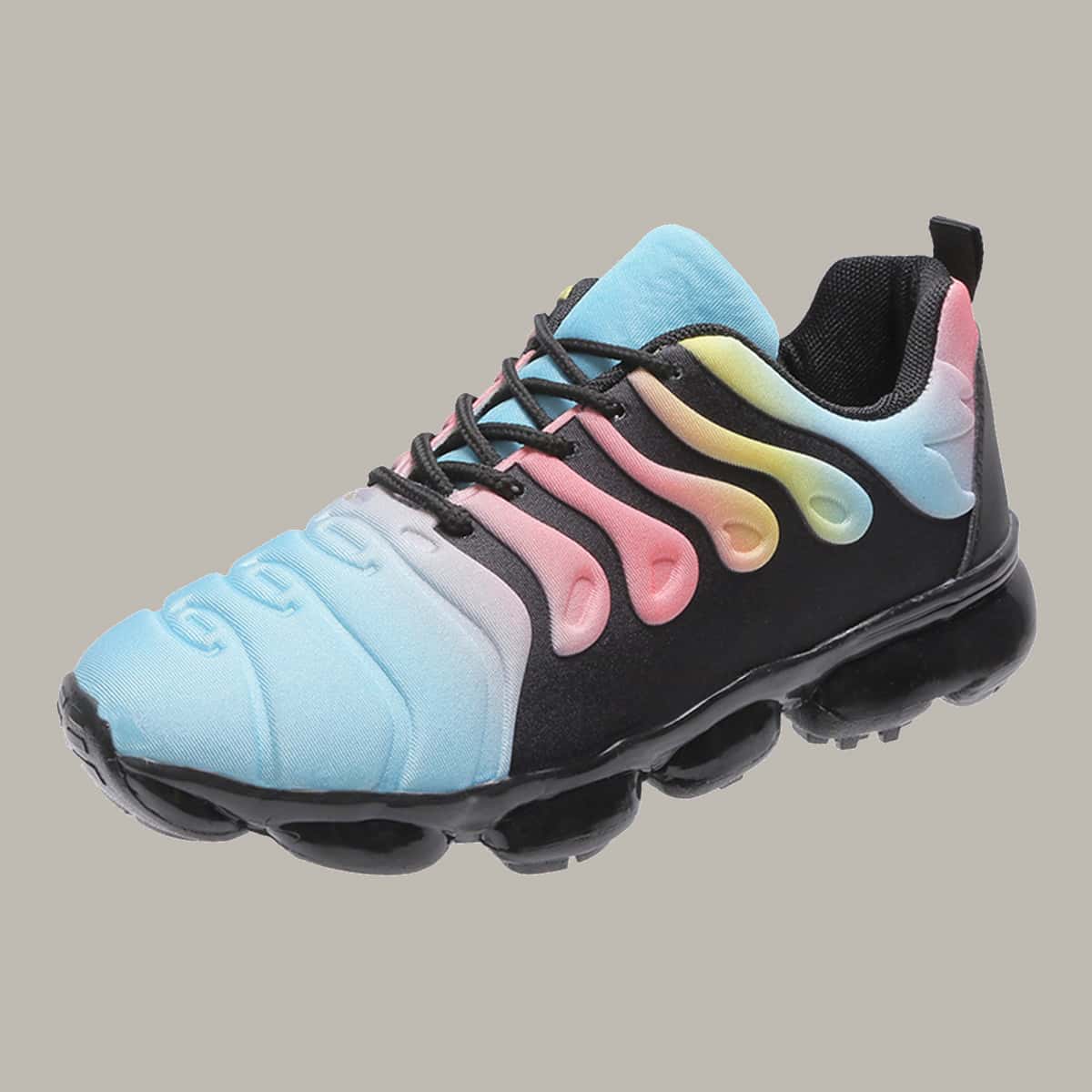 

Ombre Lace-up Running Sneakers, Multicolor