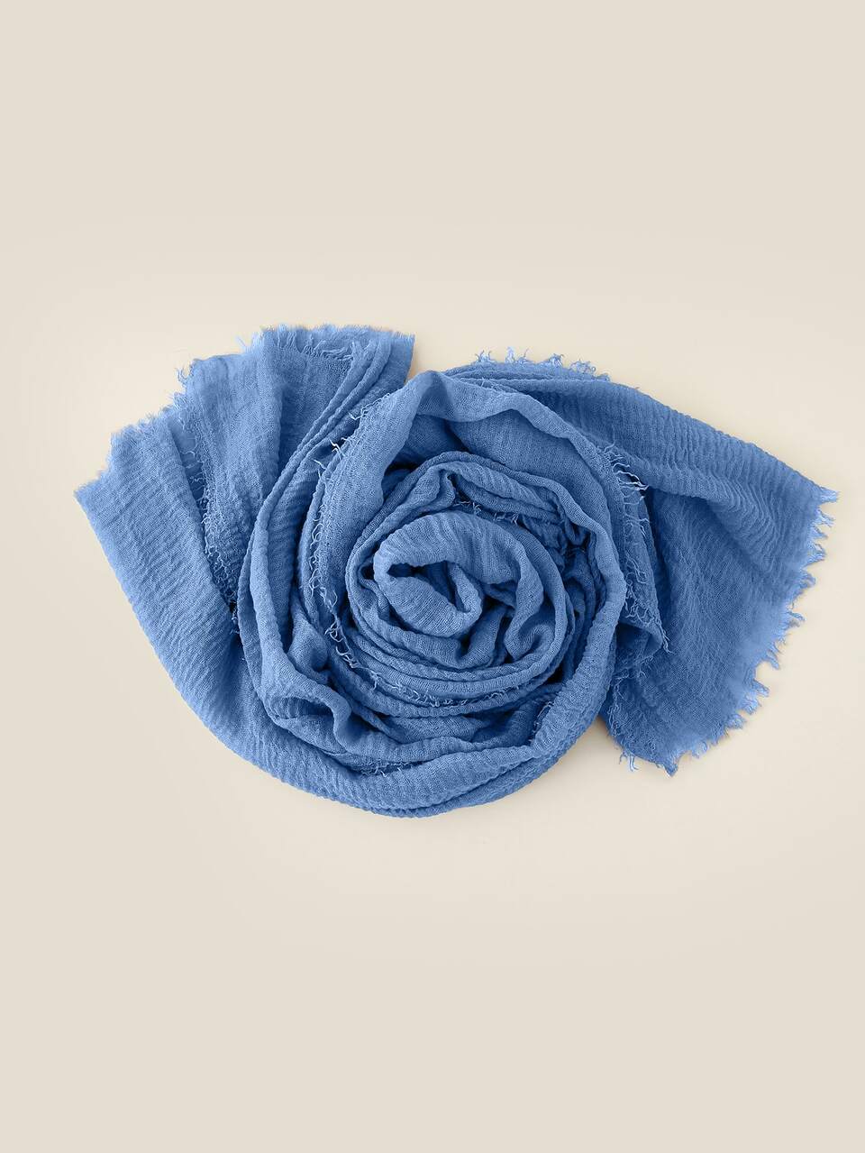 1pc Women Hijab Soft Abaya Accessories Raw Hem Solid Scarf For Daily Casual Life Winter Fall Women Veil