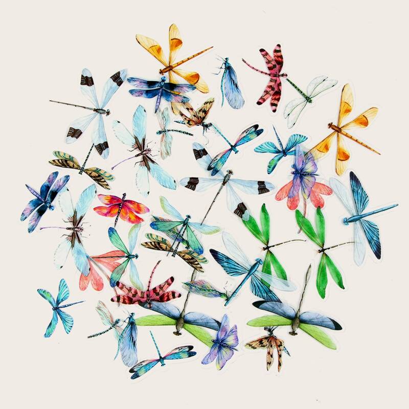 

40pcs Wing Sticker, Multicolor