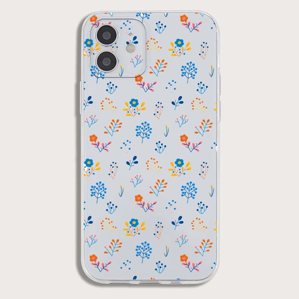

Flower Pattern Phone Case, Clear