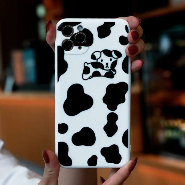 

Cow Pattern Phone Case, Black and white