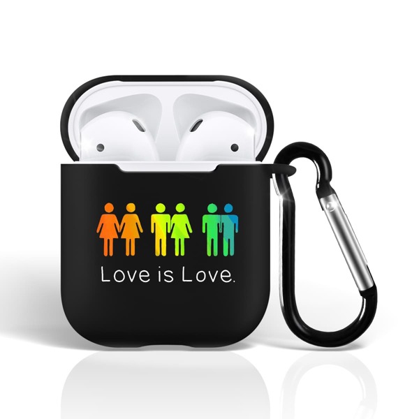 

Чехол для Airpods с текстовым принтом, Многоцветный
