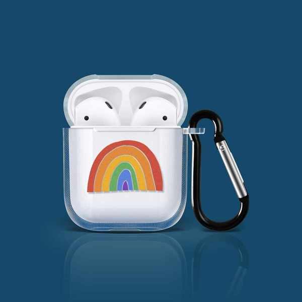 

LGBT чехол для Airpods с принтом радуги, Прозрачный