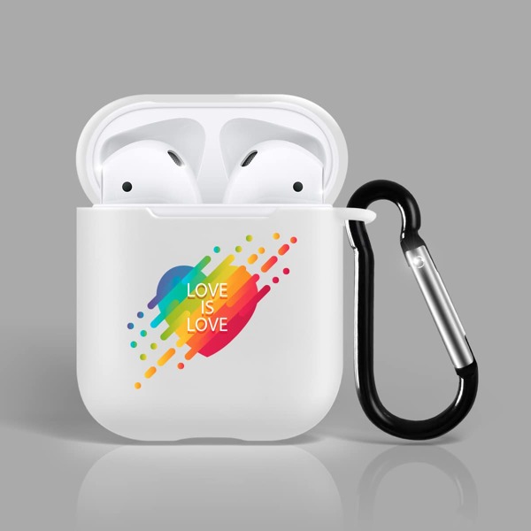 

Heart Print Airpods Case, Multicolor