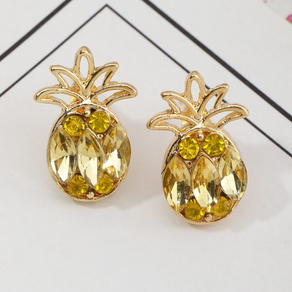 

Girls Pineapple Earrings, Yellow