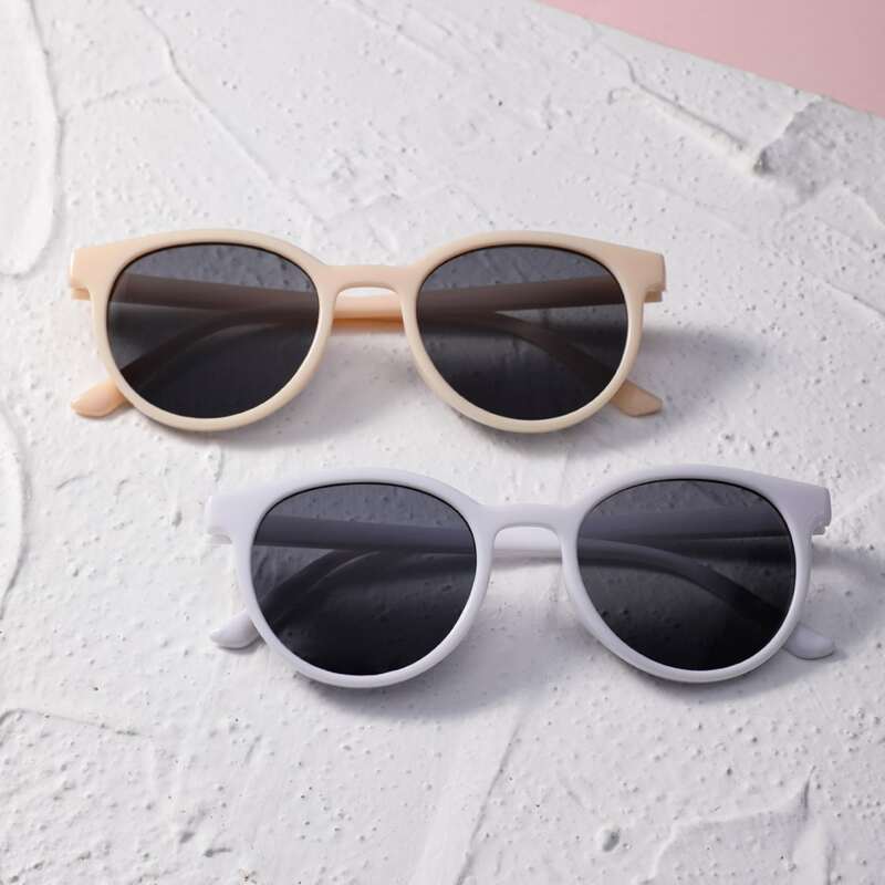 

2pairs Round Frame Sunglasses