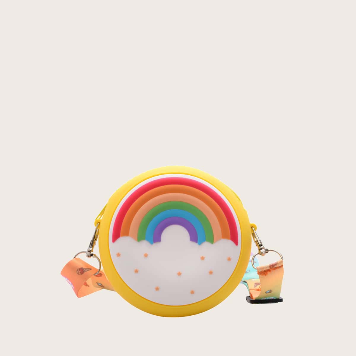 

Rainbow Round Mini Crossbody Bag, Yellow