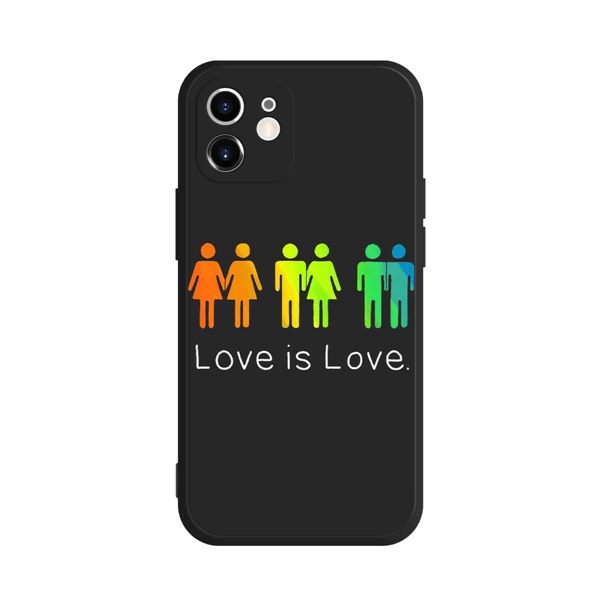 

Slogan Graphic Phone Case, Multicolor