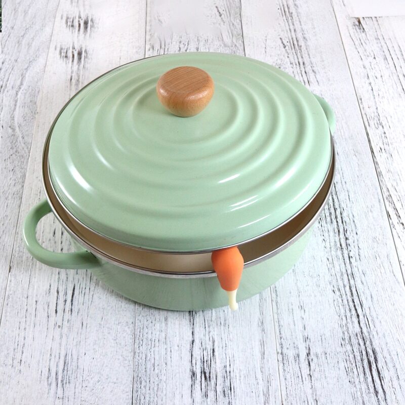 

1pc Chicken Leg Lid Overflow Preventer, Multicolor