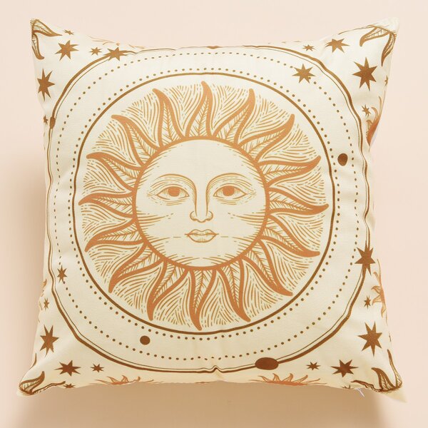 

Sun Print Cushion Cover Without Filler, Multicolor