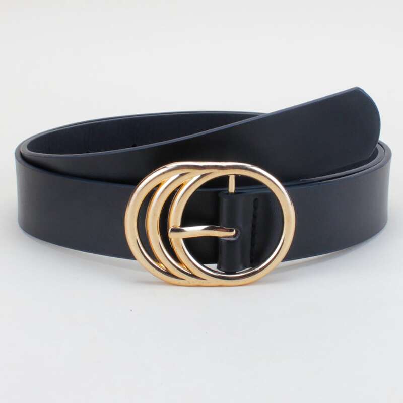 

Metal Buckle Belt, Black