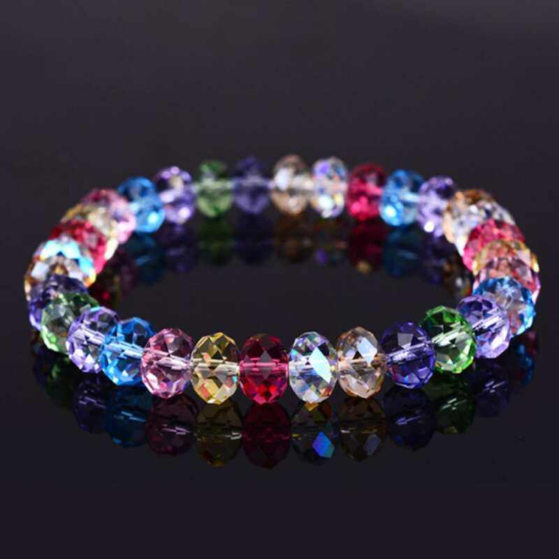 

Crystal Beaded Bracelet, Multicolor